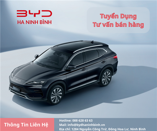 BYD Phú Thọ – TUYỂN DỤNG NHÂN SỰ KINH DOANH THÁNG 9