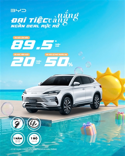 Đại Tiệc Nắng Vàng - Ngàn Deal Rực Rỡ Cùng BYD Phú Thọ