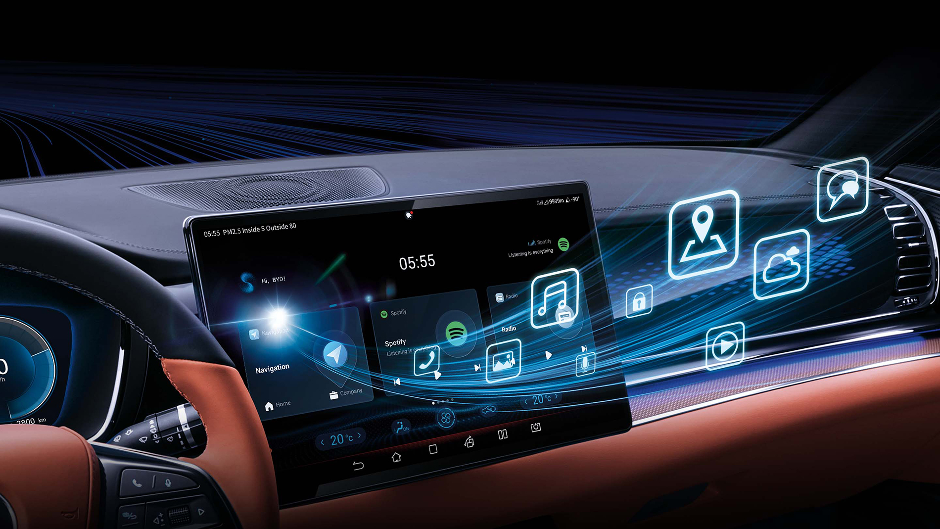 Hệ thống buồng lái thông minh (BYD Intelligent Cockpit System)