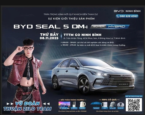 [Sự Kiện Đặc Biệt] Ra mắt BYD Seal 5 DM-i tại Phú Thọ - Khuấy động sân khấu cùng vũ đoàn Thuận ZILO