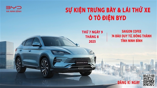 THƯ MỜI THAM DỰ SỰ KIỆN TRƯNG BÀY & LÁI THỬ XE Ô TÔ ĐIỆN BYD Phú Thọ